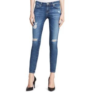 AG Jeans The Legging Ankle Super Skinny Jeans 11 Years Swapmeet Distressed Sz 25